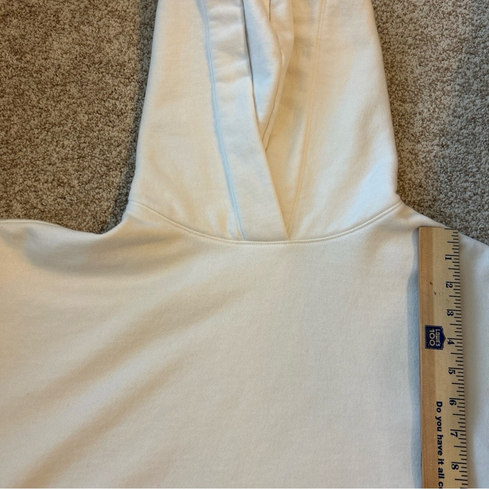 Alo Yoga Bae Hoodie Sweatshirt Cropped Ivory Women’s Sz Small Pullover Athletic - Picture 8 of 8